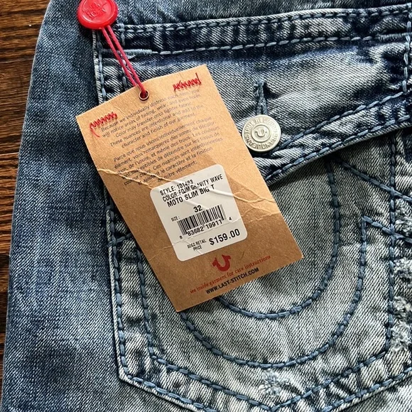True religion Moto jeans 32x32 - Picture 2 of 6